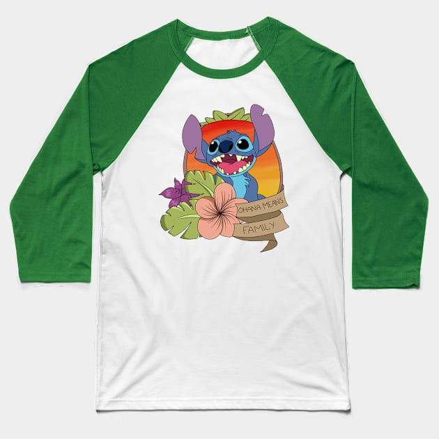 Ohana Means Family Baseball T-Shirt by KindOfAwesome